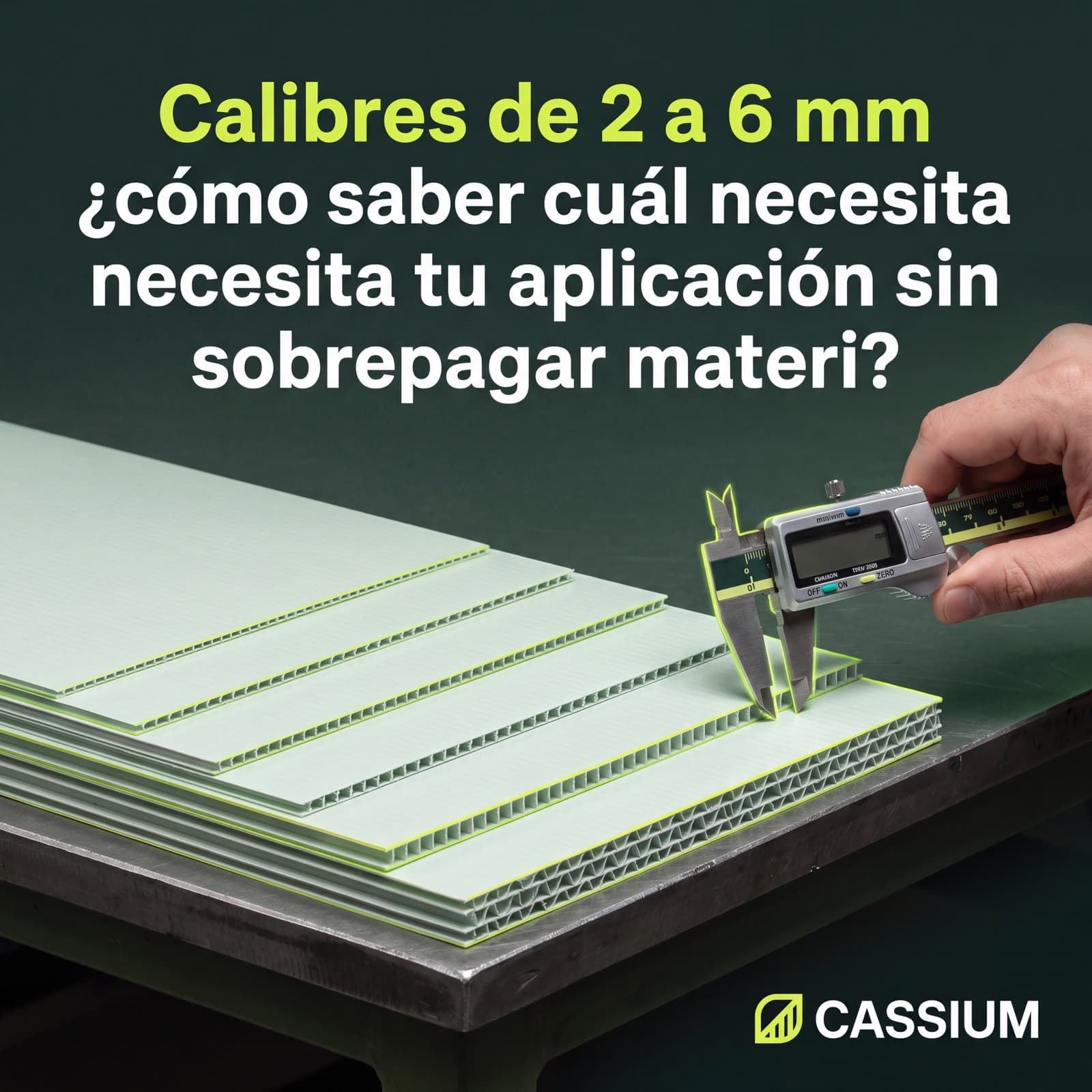 Portada del artículo: Calibres de 2 a 6 mm: ¿cómo saber cuál necesita tu aplicación sin sobrepagar material?