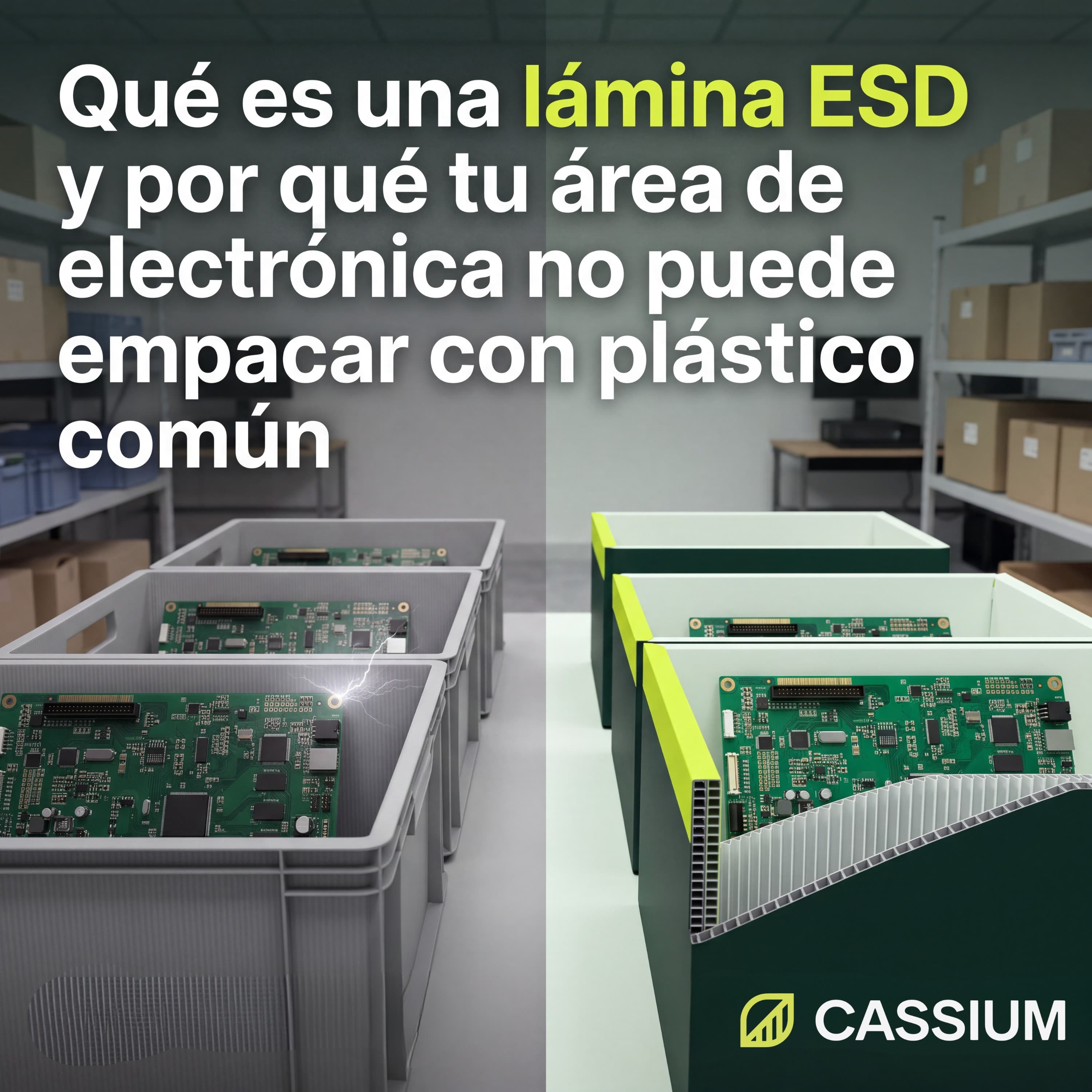 Article cover: What Is an ESD Sheet and Why Your Electronics Area Can't Package with Common Plastic