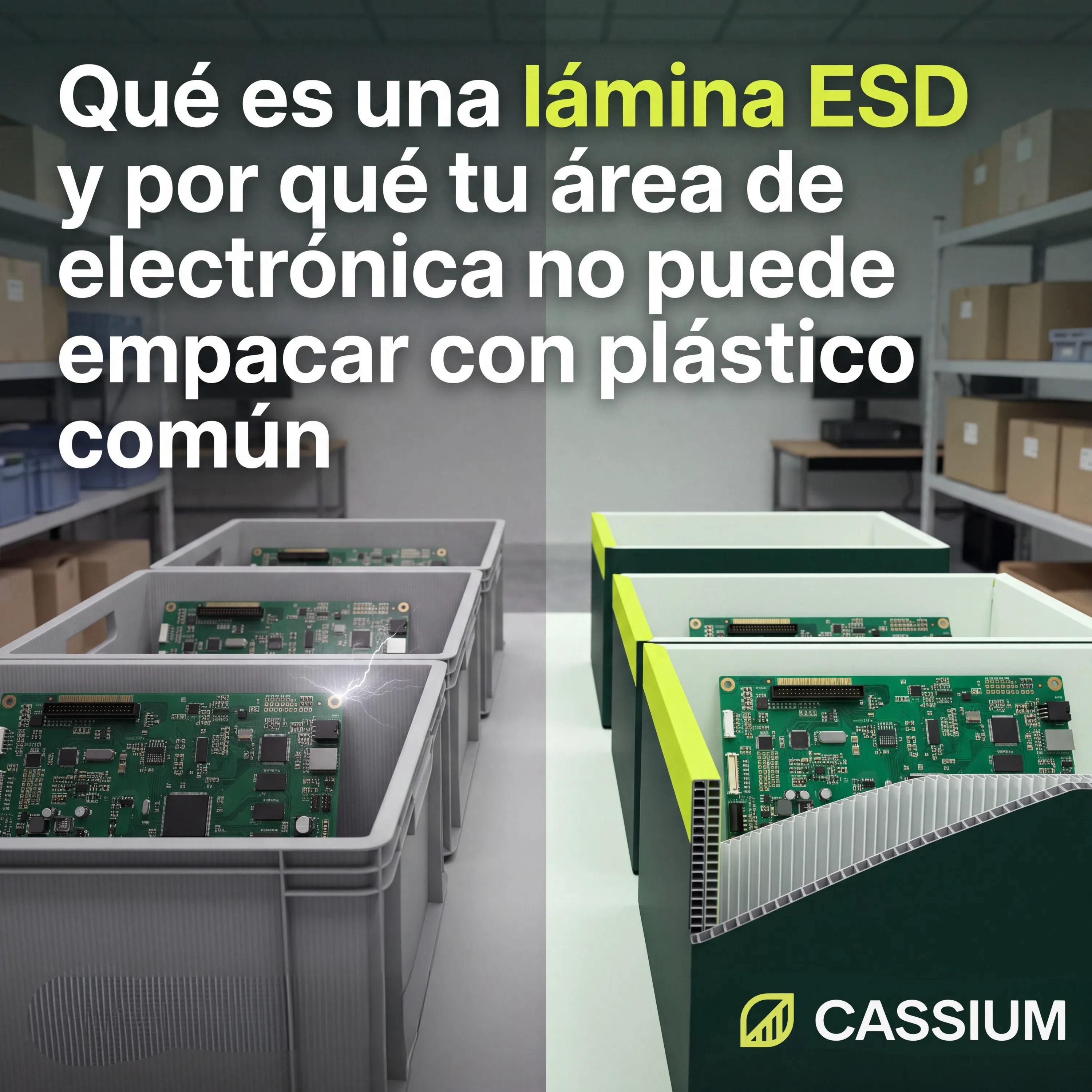 Article cover: What Is an ESD Sheet and Why Your Electronics Area Can't Package with Common Plastic