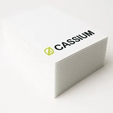 Lámina de coroplast de polipropileno corrugado Cassium